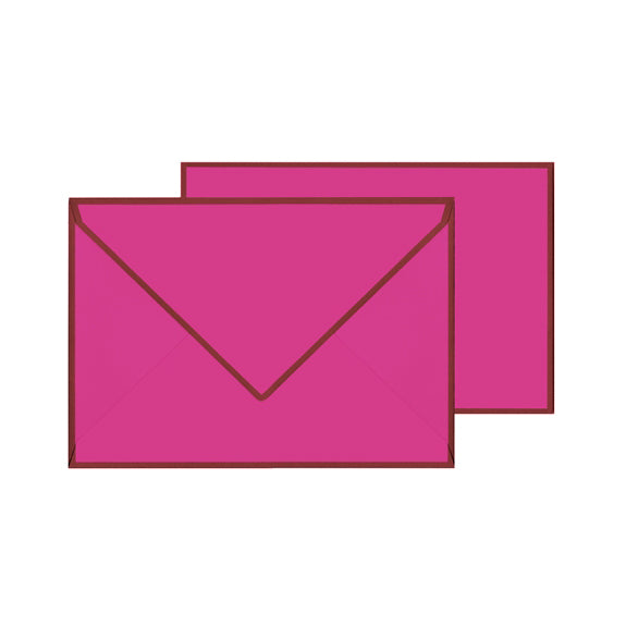 Original Crown Mill Color Edge 4 x 6 Note Card and Envelope Box Bougainvillea Bordeaux