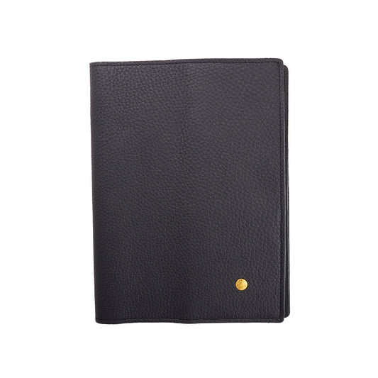 PAP Albin Leather Notebook Cover A5 - Black Soft - Made in Sweden