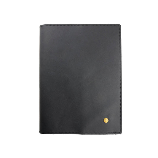 PAP Albin Swedish Elmo Leather Notebook Cover A5 - Black Matte