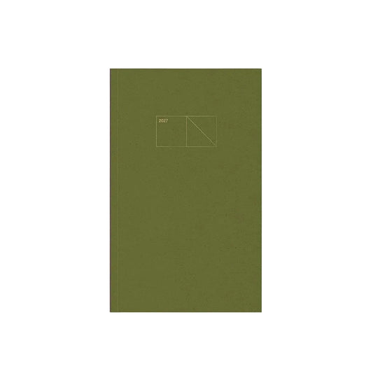 Copper 2027 Calendar Light Softcover - Fountain Pen Friendly Planner - Avocado