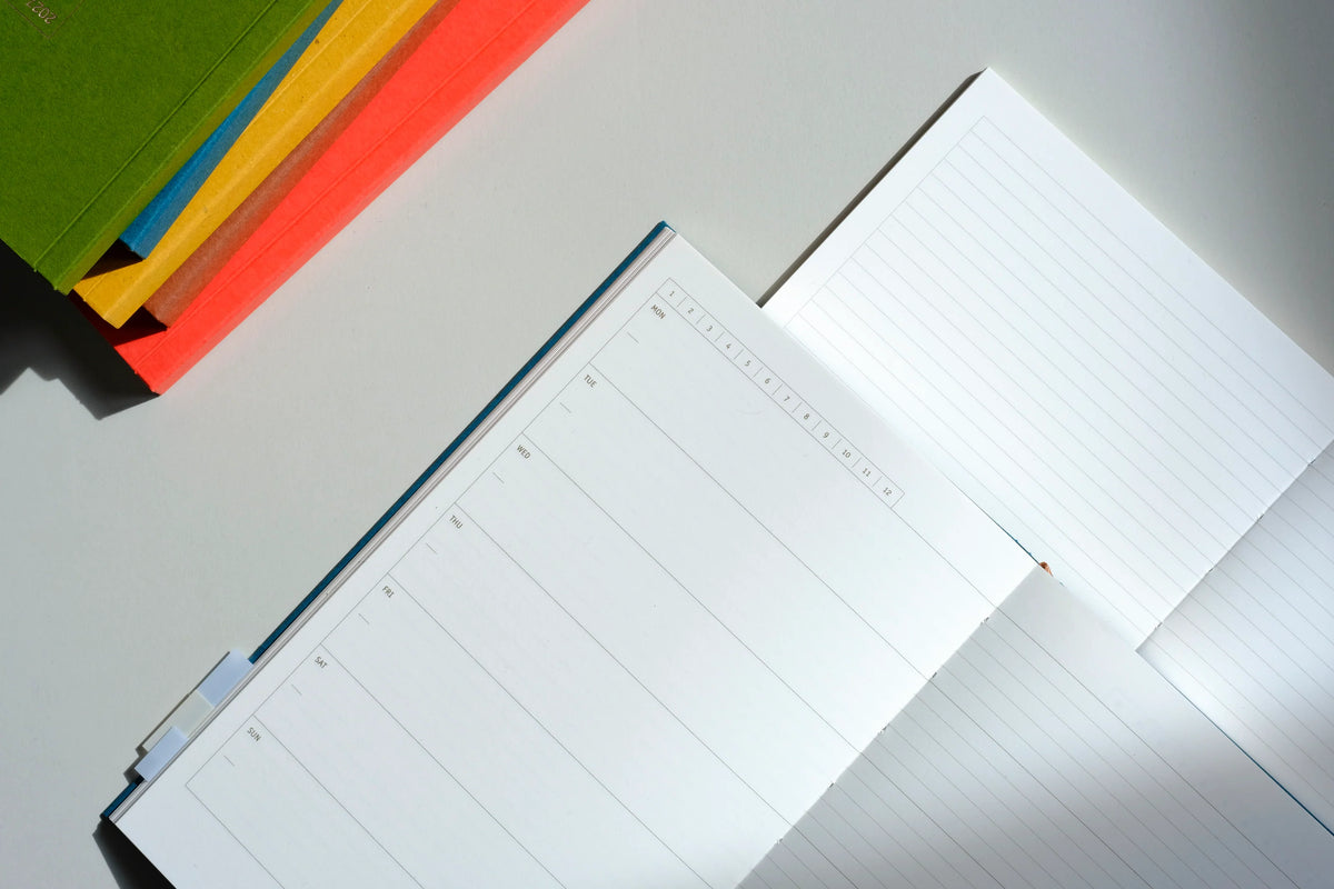 Copper Undated Calendar Light Softcover - Fountain Pen Friendly Planner - lifestyle