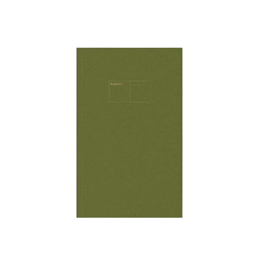 Copper Undated Calendar Light Softcover - Fountain Pen Friendly Planner - Avocado