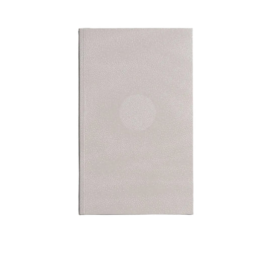 Rectangular light gray panel with a black border on a matching gray background Papierniczeni Luna Notebook - Full Moon