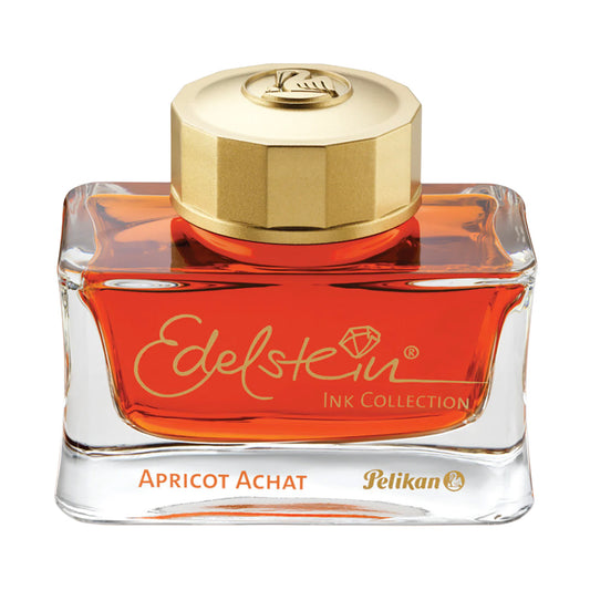 Pelikan Edelstein Fountain Pen Ink - 50 ml Bottle - Aprcot Achat - 2025 Special Edition - Made in Germany