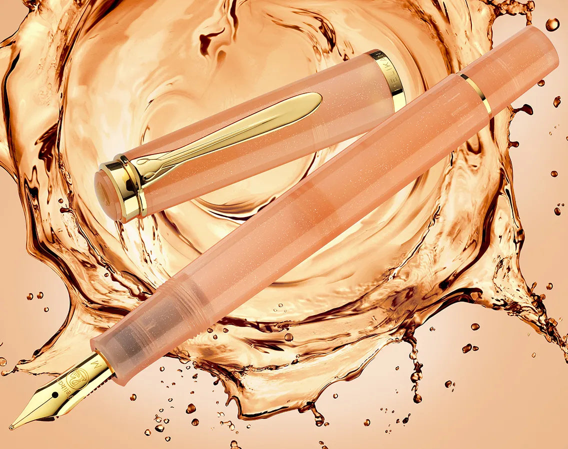 Pelikan Classic M200 Fountain Pen - Apricot Achat - Special Edition - Gift Set - Made In Germany pen