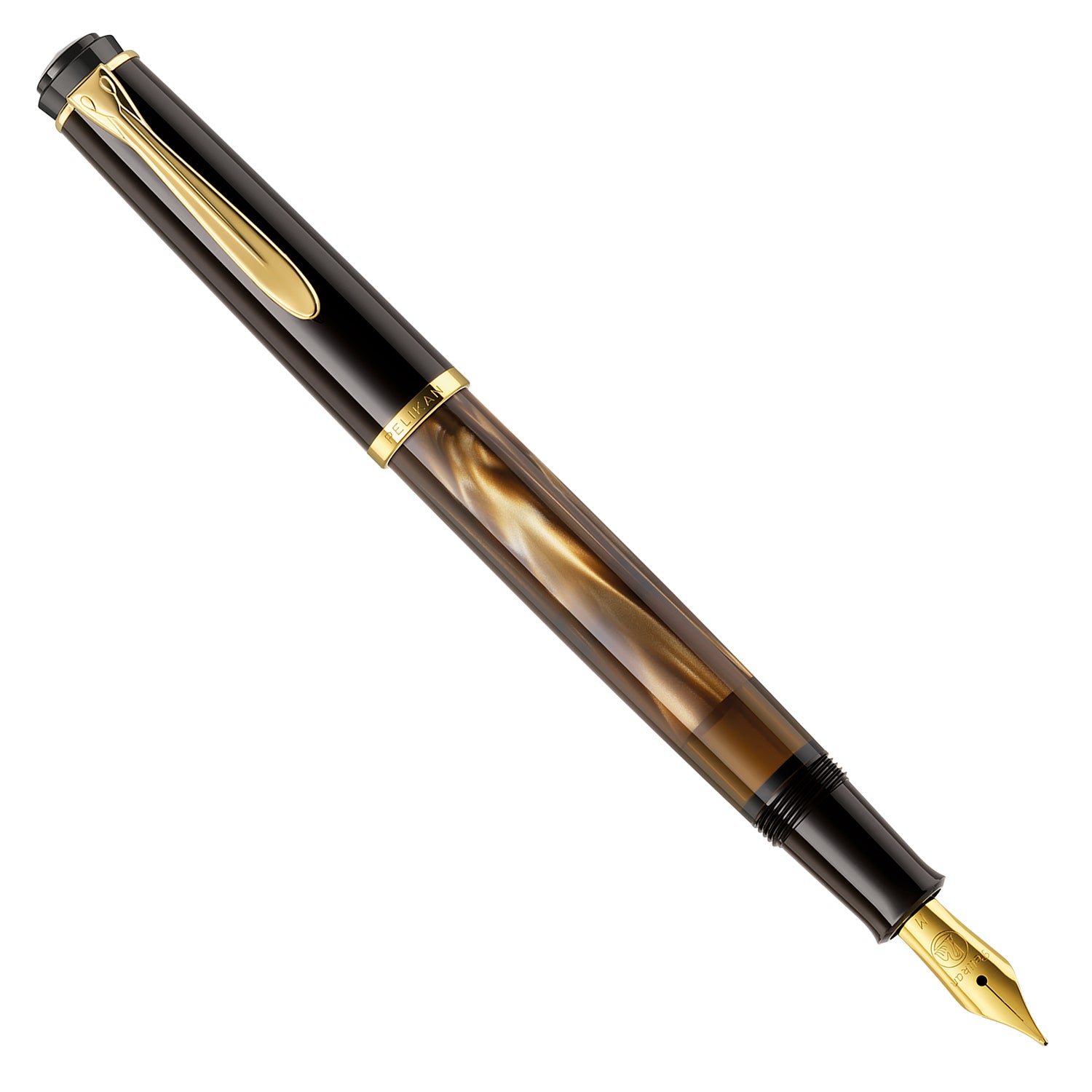 Pelikan Classic M200 Fountain Pen - Brown Marble - Made In Germany