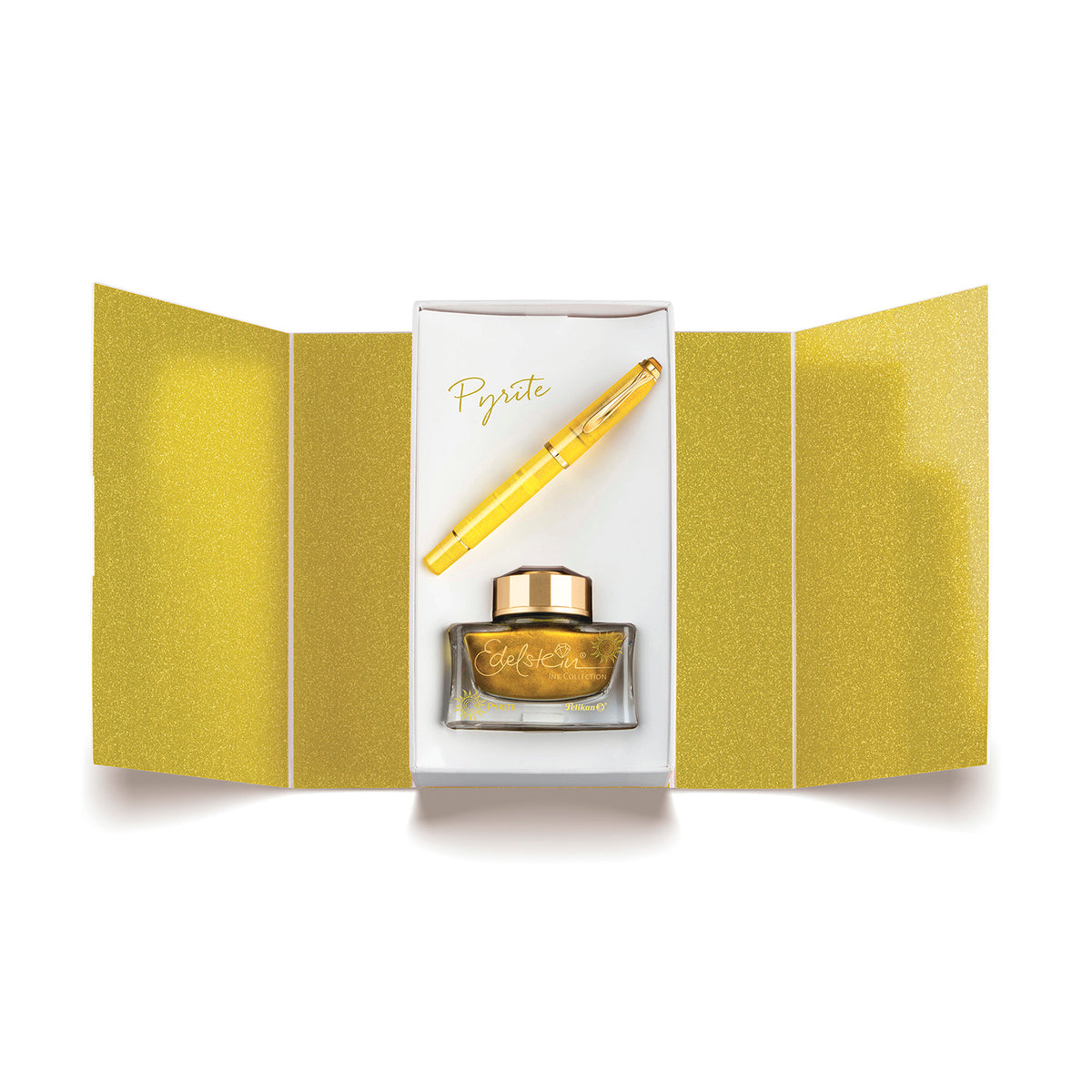 Pelikan Classic M200 Fountain Pen - Pyrite - Special Edition - Gift Set - Made In Germany