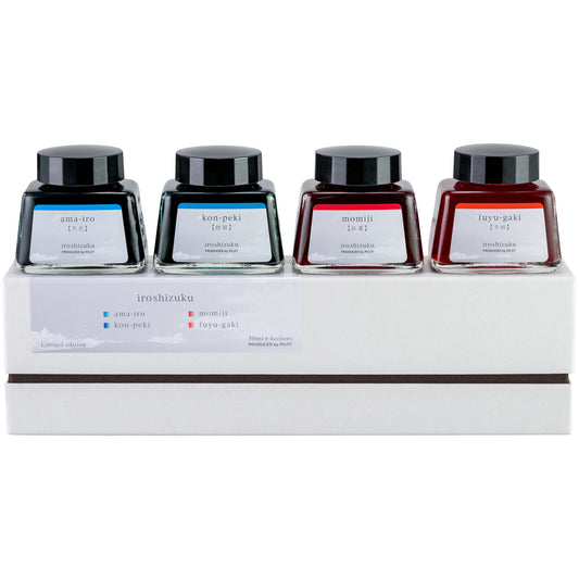 Pilot Iroshizuku Ink - Ma-Hiru Gift Set - 30 ml Bottles - Limited Edition fountain pen ink bottles on box