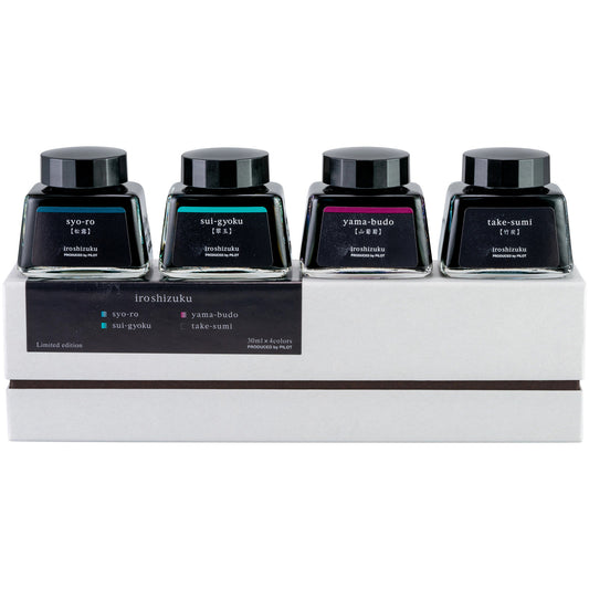 Pilot Iroshizuku Ink - Yoi Gift Set - 30 ml Bottles - Limited Edition Fountain Pen ink bottles on box
