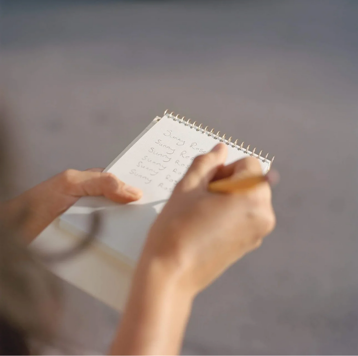 Postalco Notebook A6 - Ecru - Fountain Pen Friendly - Made in Japan in hand