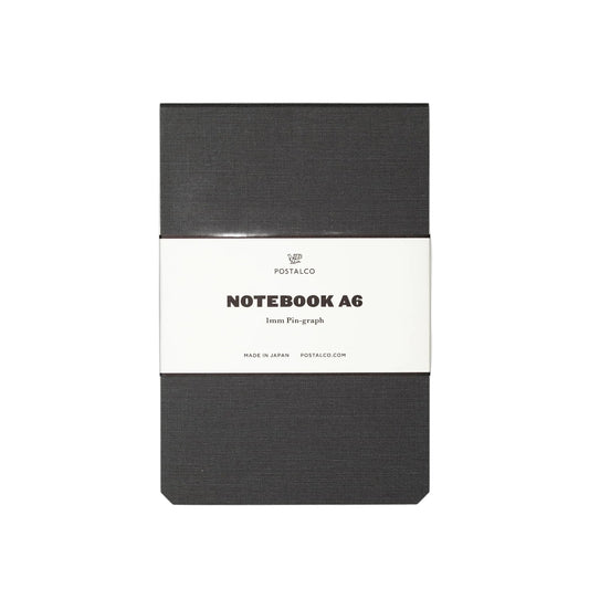 Postalco Notebook A6 - Faded Black - Fountain Pen Friendly - Made in Japan