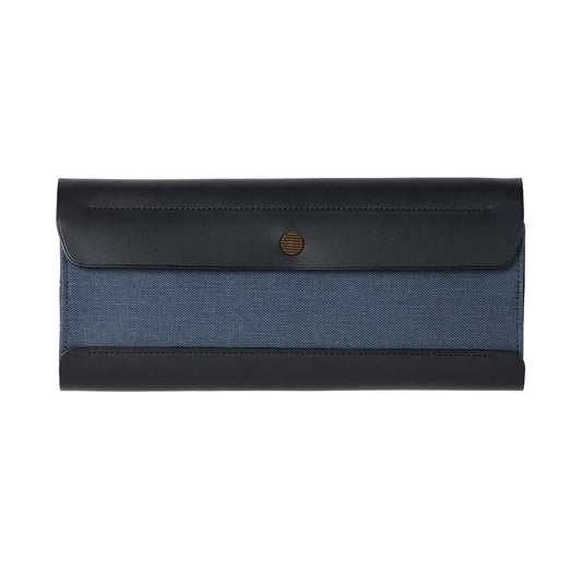 Postalco Tool Box Leather Pen Case - Navy Blue - Made in Japan