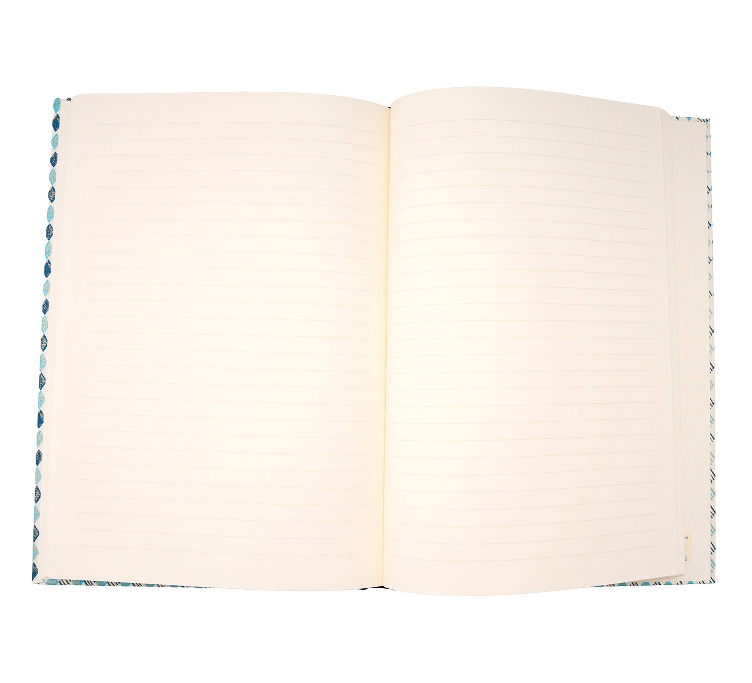 Giannini Firenze Canvas Bound Hardcover Notebook - Ruled - A5 - Made in Italy open