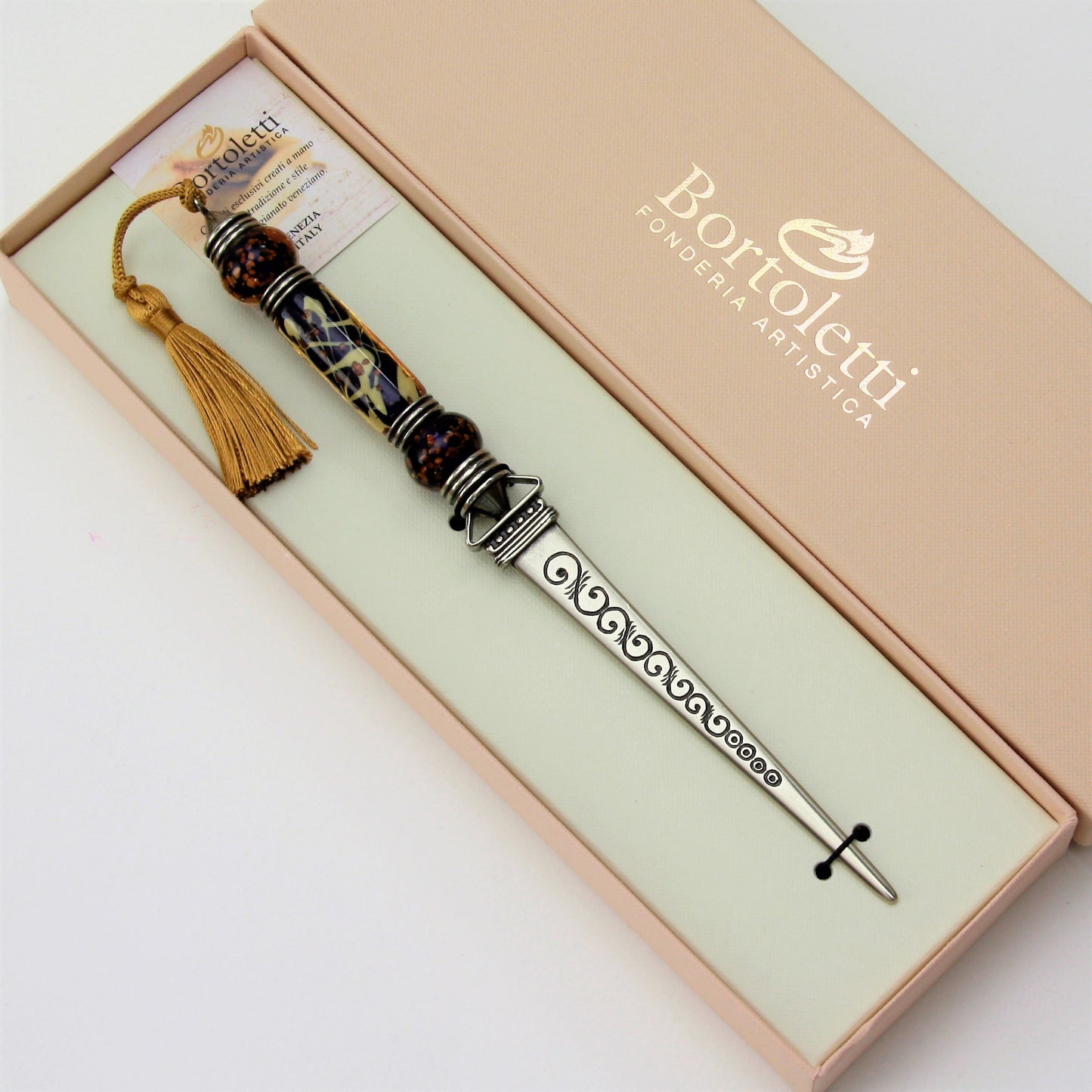 Bortoletti Letter Opener - Murano Glass Handle
