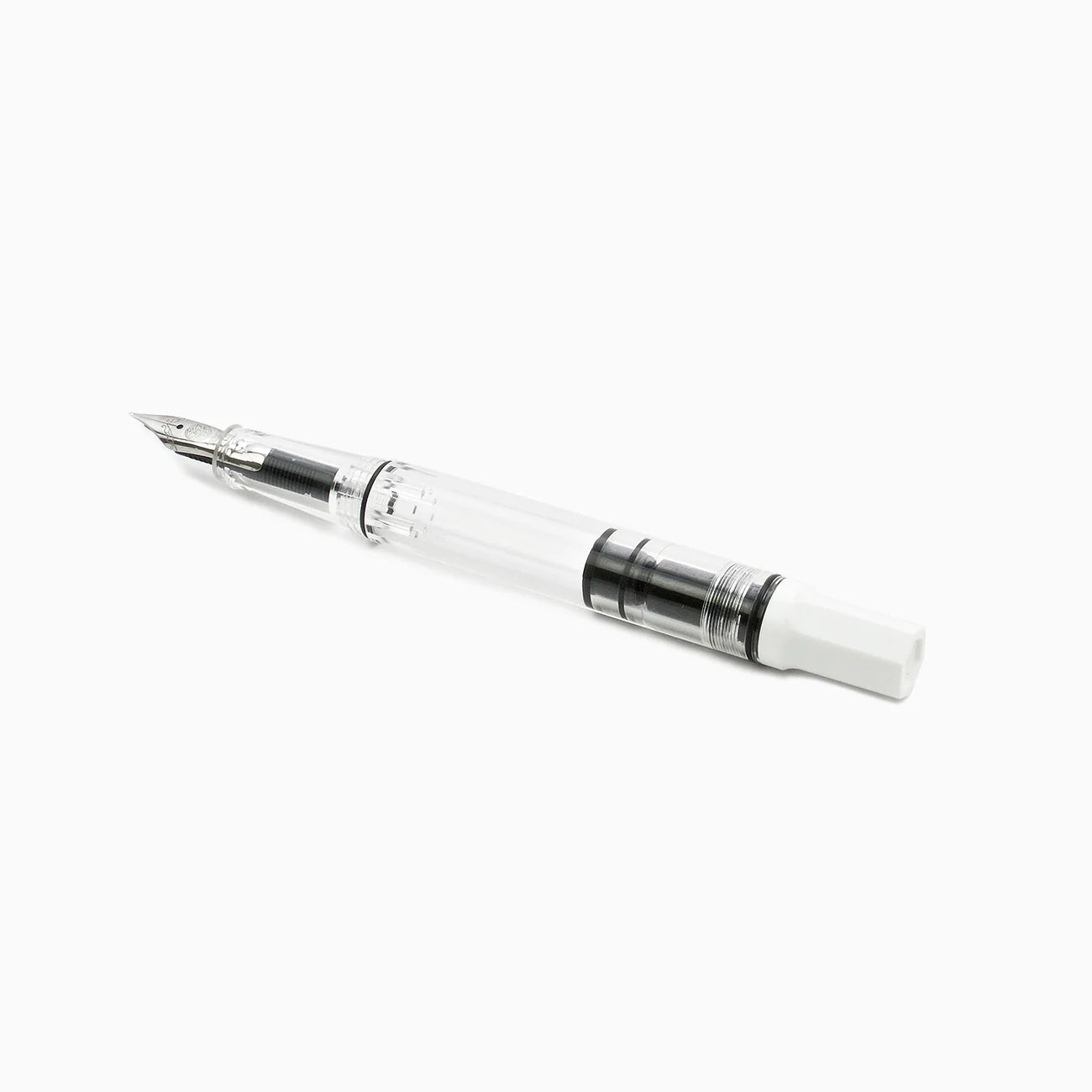 TWSBI Eco Fountain Pen - White - Piston Filler - Demonstrator - Made in Taiwan barrel
