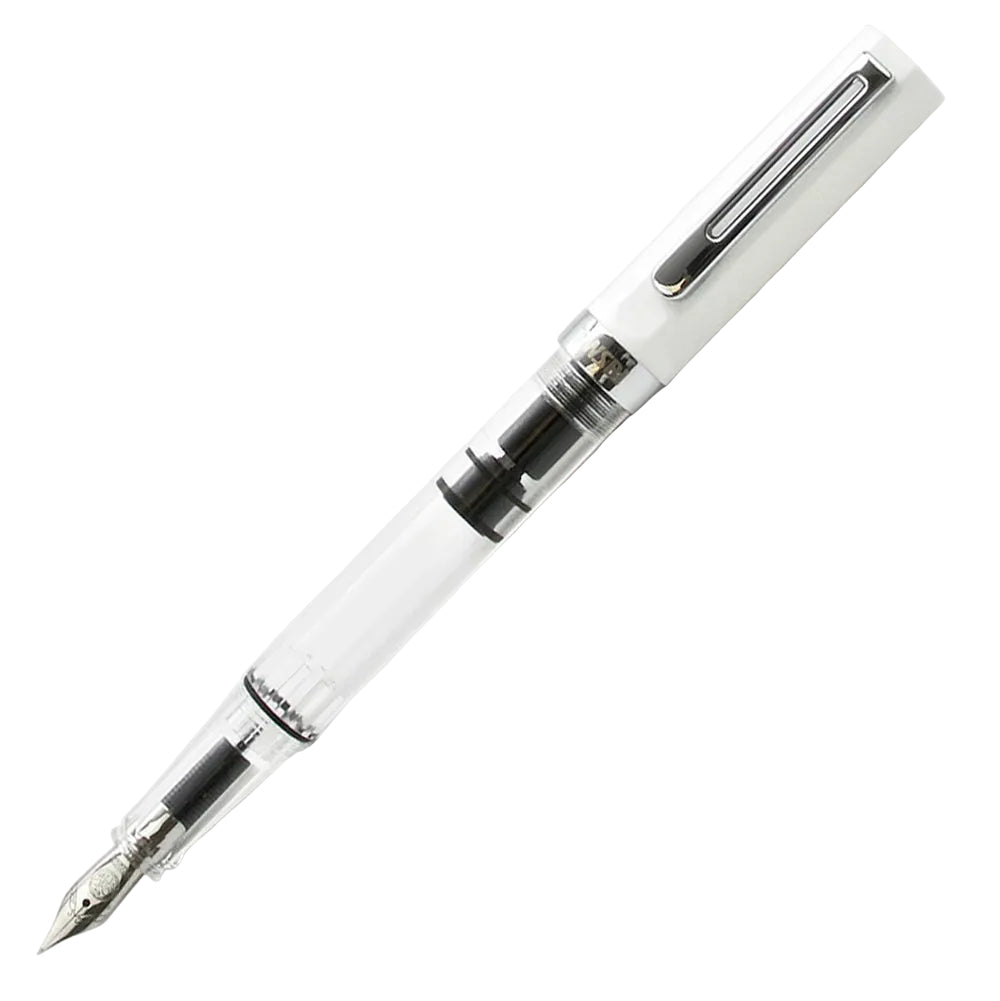 TWSBI Eco Fountain Pen - White - Piston Filler - Demonstrator - Made in Taiwan