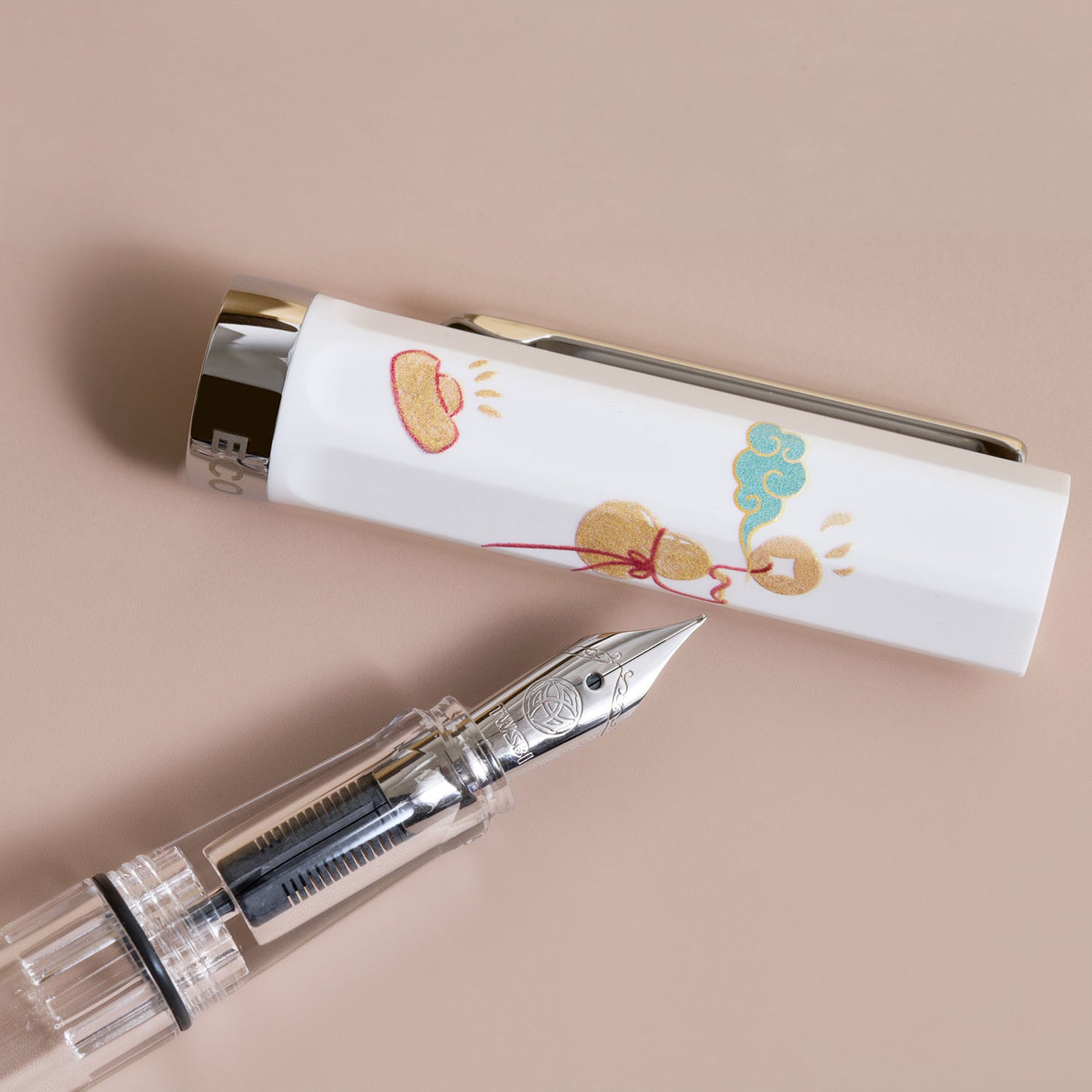 TWSBI Eco Fountain Pen - TWSBI Eco Fountain Pen - Year of The Horse - Piston Filler - Demonstrator - Made in Taiwan nib detail
