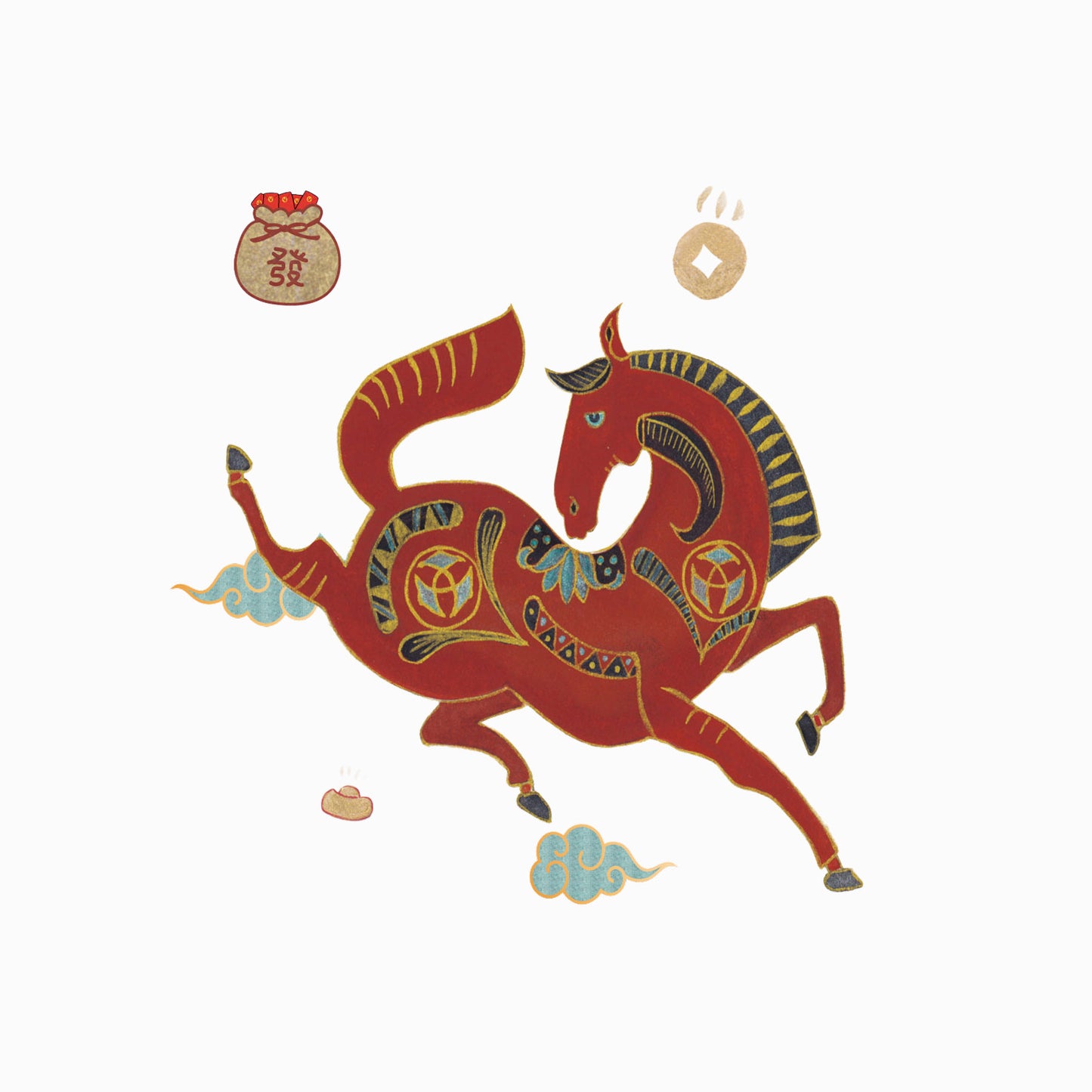 TWSBI Eco Fountain Pen - TWSBI Eco Fountain Pen - Year of The Horse - Piston Filler - Demonstrator - Made in Taiwan Horse illustration