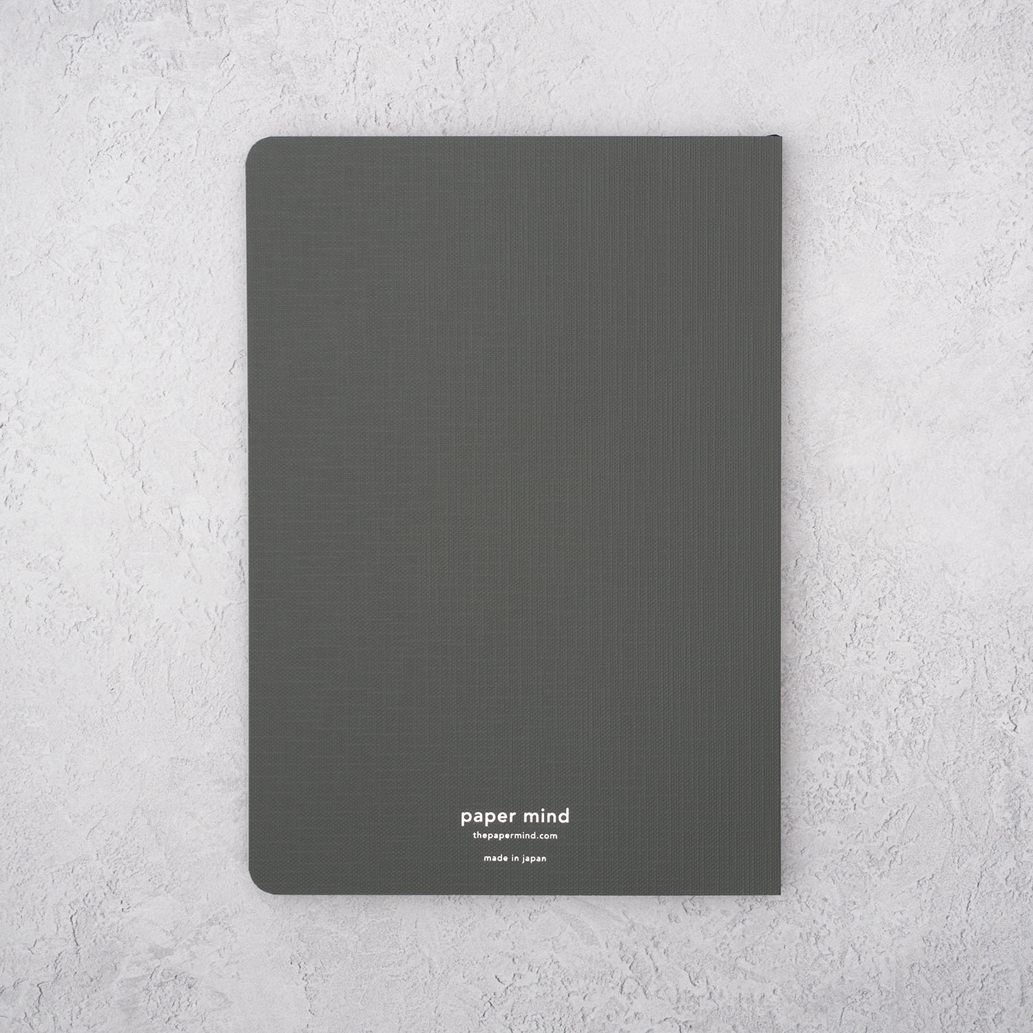 The Paper Mind B7 Tranext Paper Notebook A5 Back Blank Gray Made in Japan Fountain Pen Friendly white