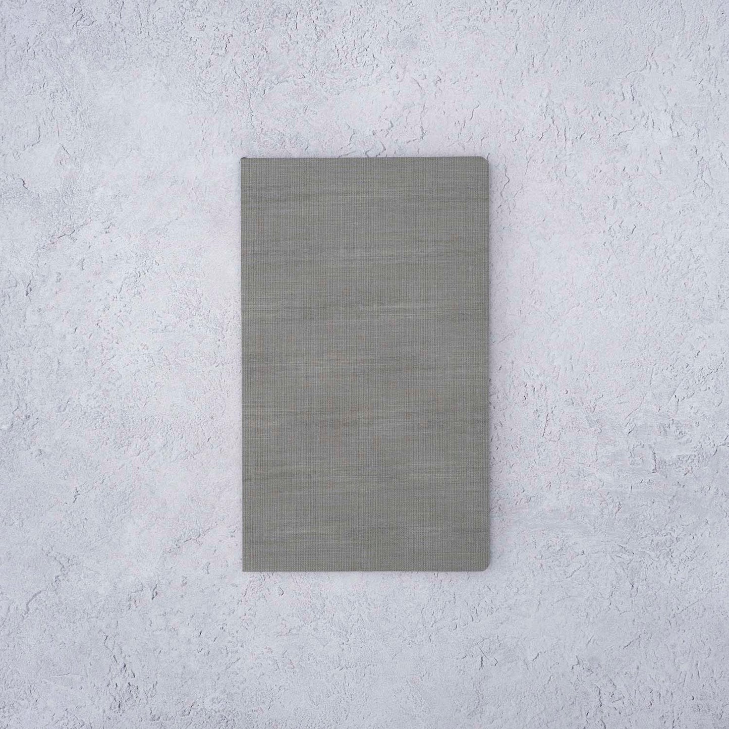 The Paper Mind Meringue Paper Notebook B6 Slim,  Notebook for Fountain Pens, ruled lined, gray cover front