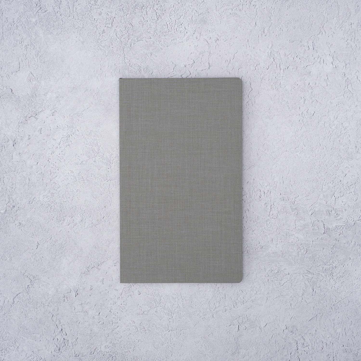 The Paper Mind Meringue Paper Notebook B6 Slim,  Notebook for Fountain Pens, ruled lined, gray cover front