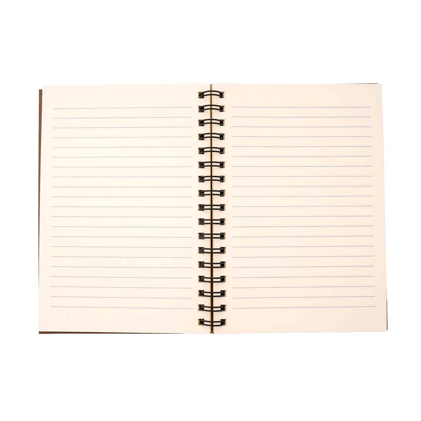 Rossi 1931 Antique Printing Press Italian Spiral Bound Notebook - A6 - Hazelnut Made in Italy Open