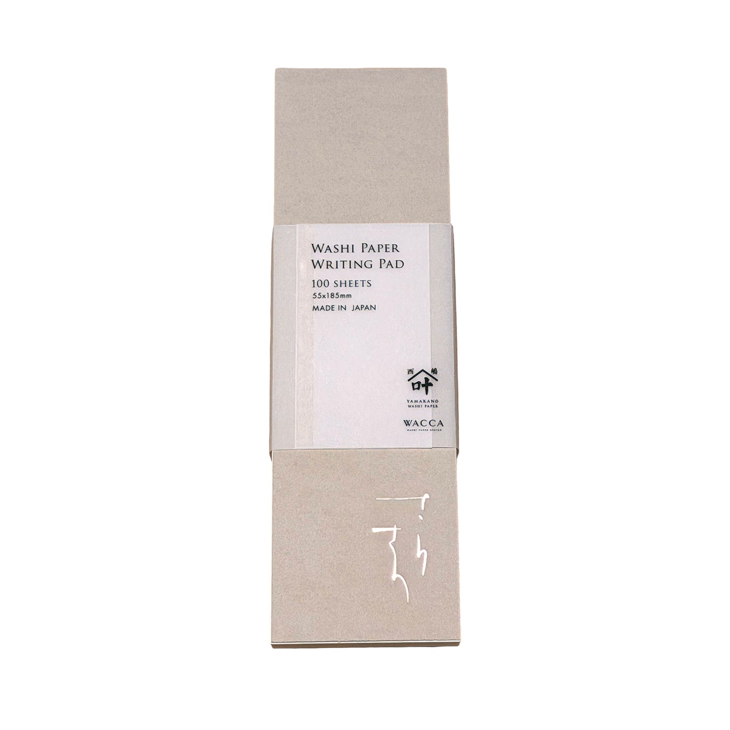 Wacca Washi Paper Writing Pad  - 100 Sheets - Kinari Fountain Pen Friendly Made in Japan back