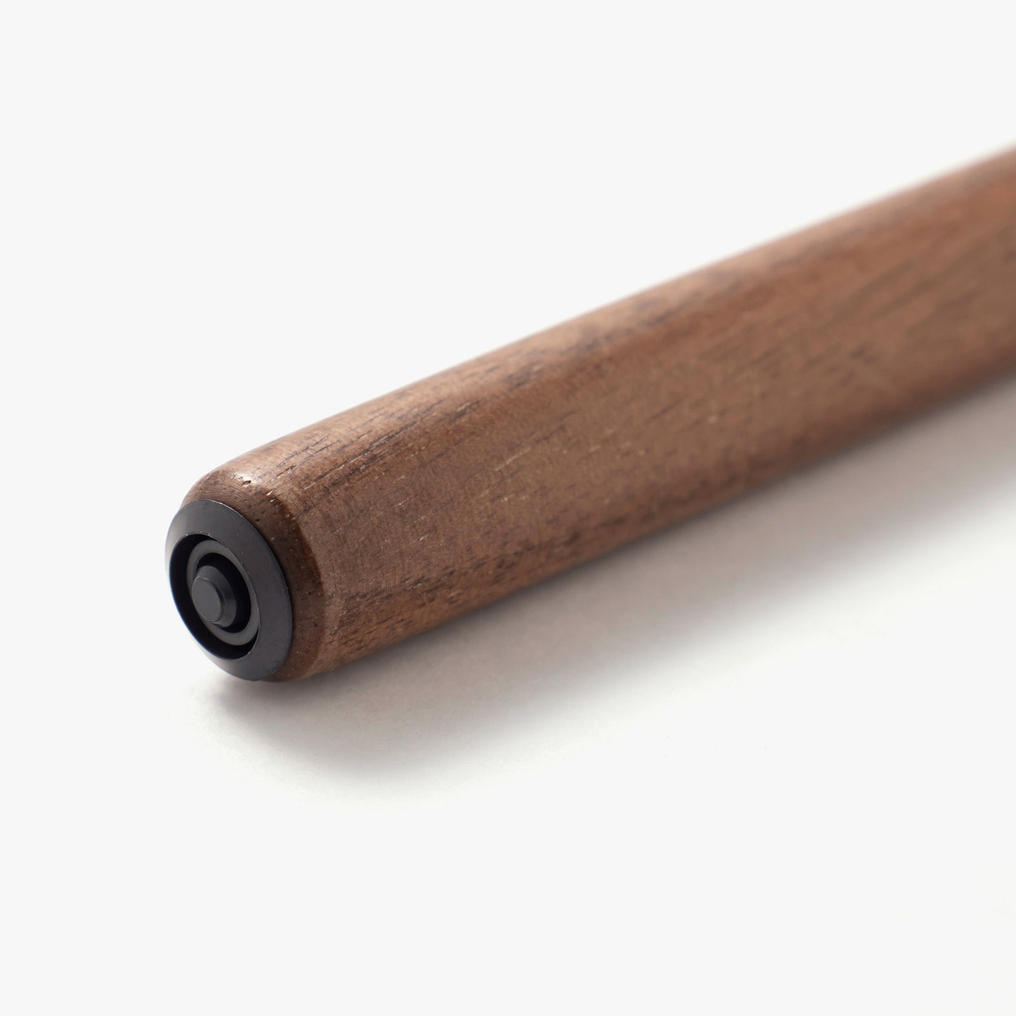 Kakimori Walnut Wood Nib Holder up close
