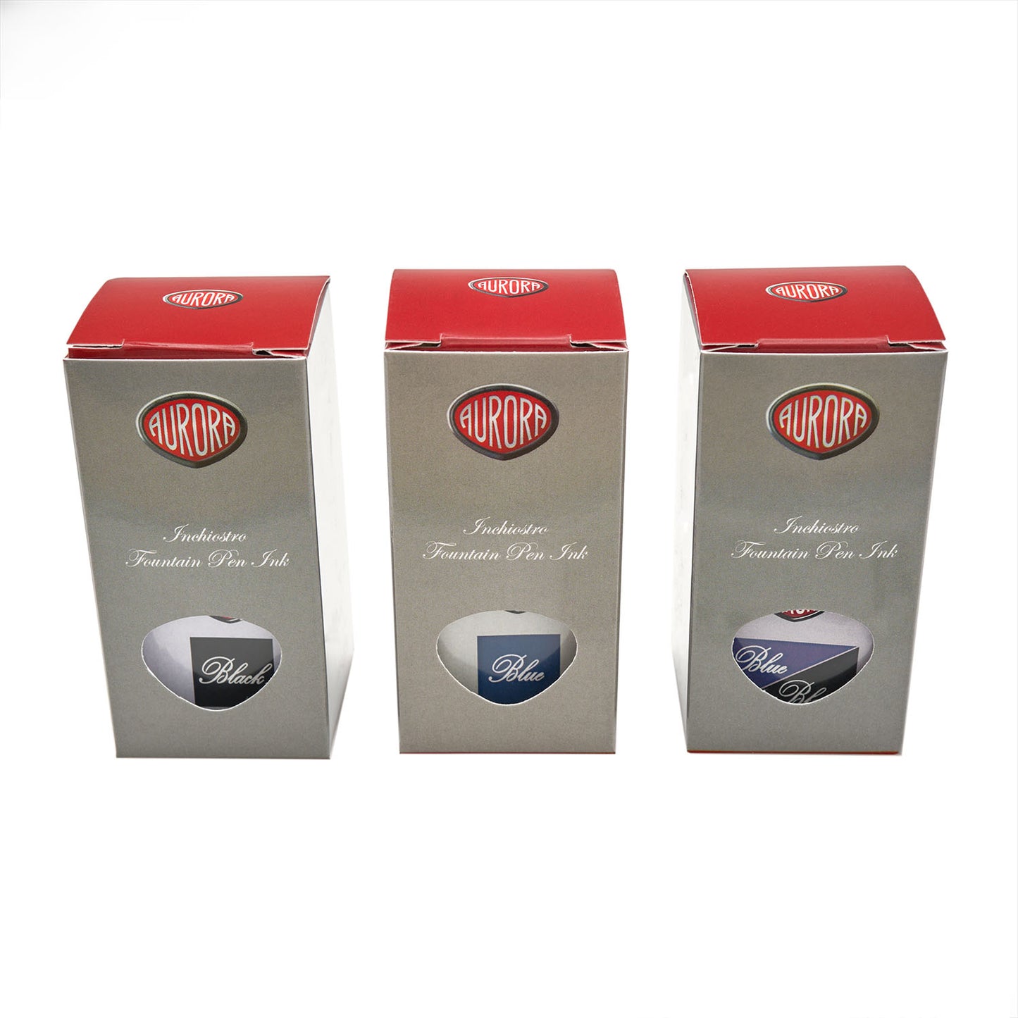 Aurora Fountain Pen Ink Black - 45 ml Bottle  Made in Italy boxes