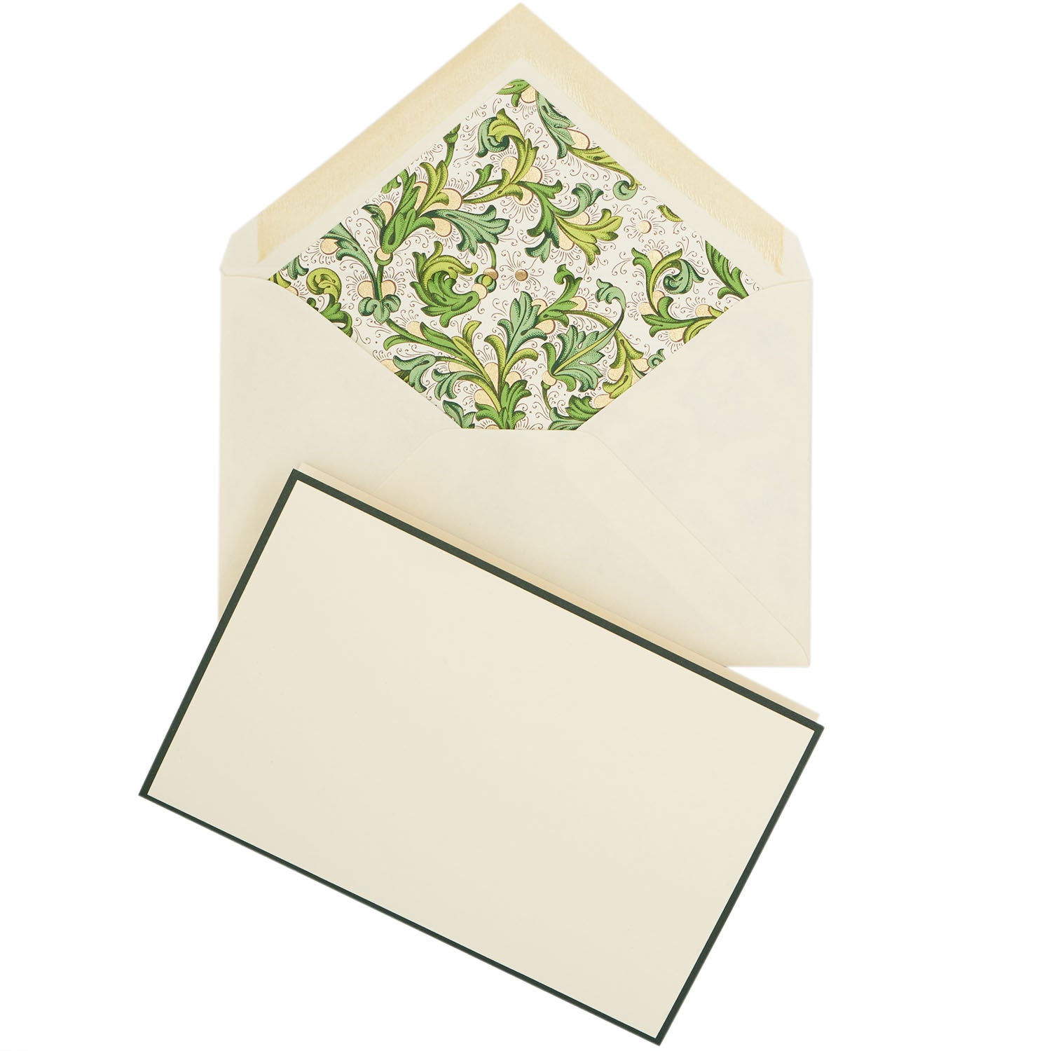 Classica Italiana 100% Cotton Letter Set Florentine Green Fountain Pen Friendly Made in Italy 