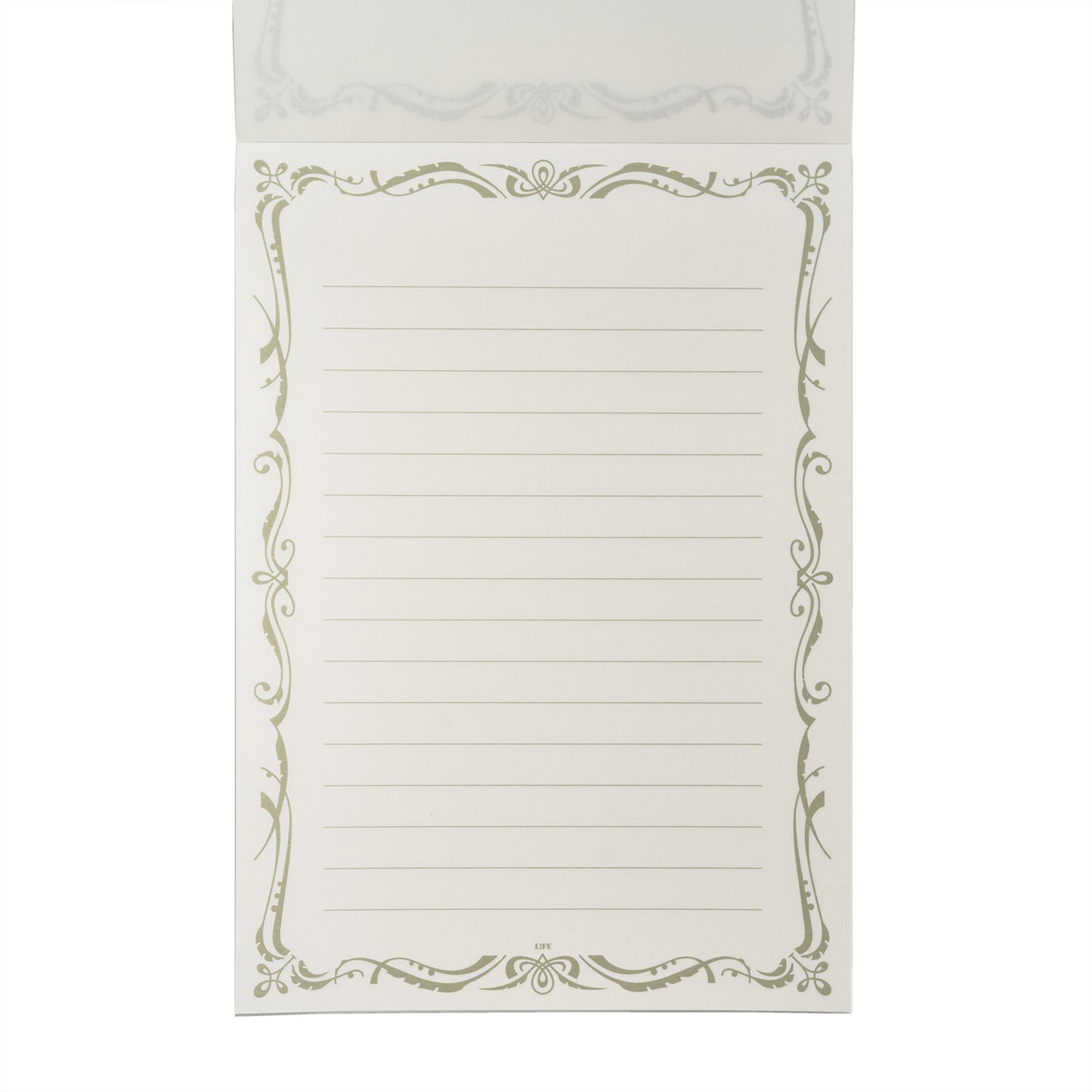 LIFE L. Writing Paper Pad Fountain Pen Friendly writing pad Open page style