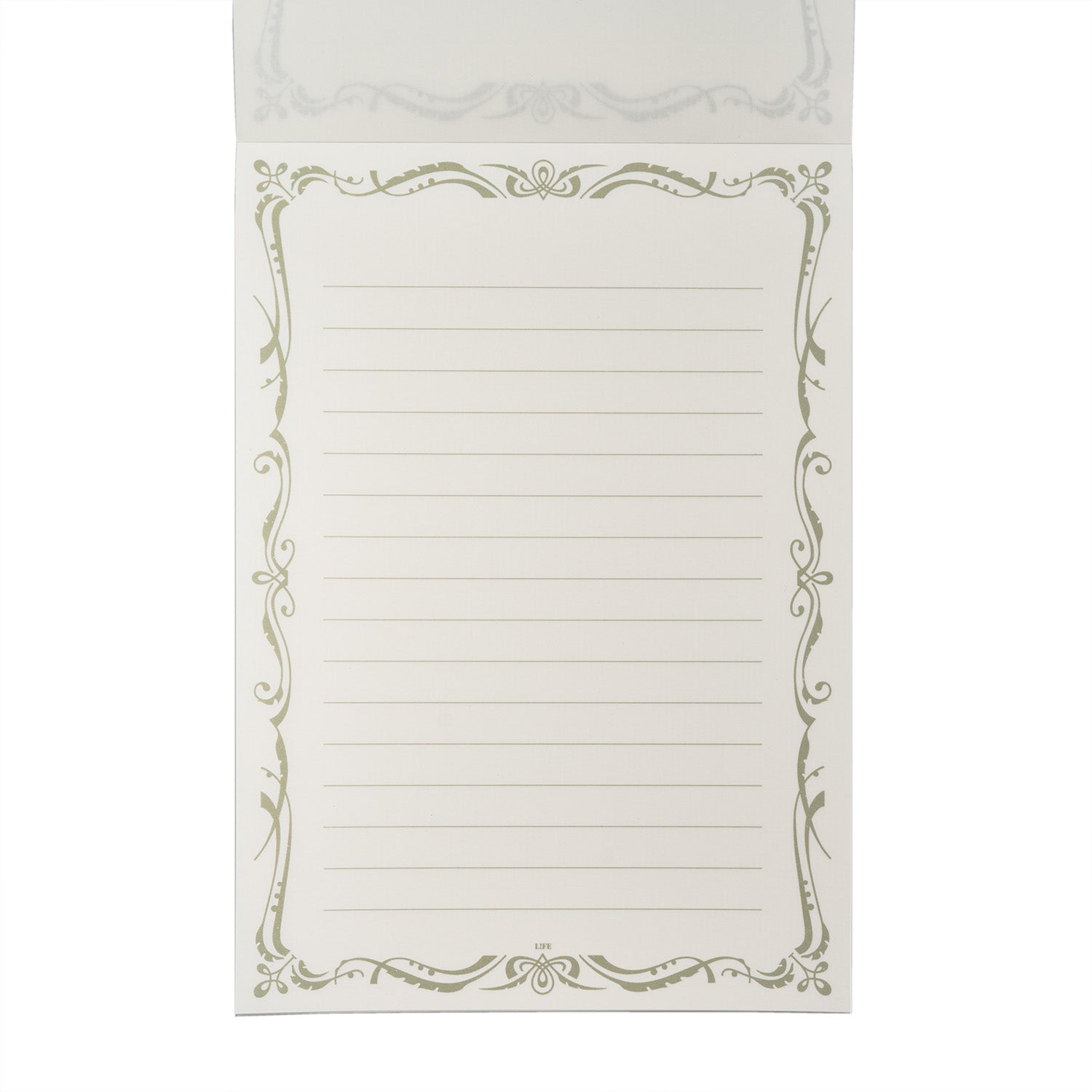 LIFE L. Writing Paper Pad Fountain Pen Friendly writing pad Open page style