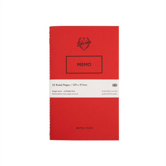 Silvine Originals Red Memo Book