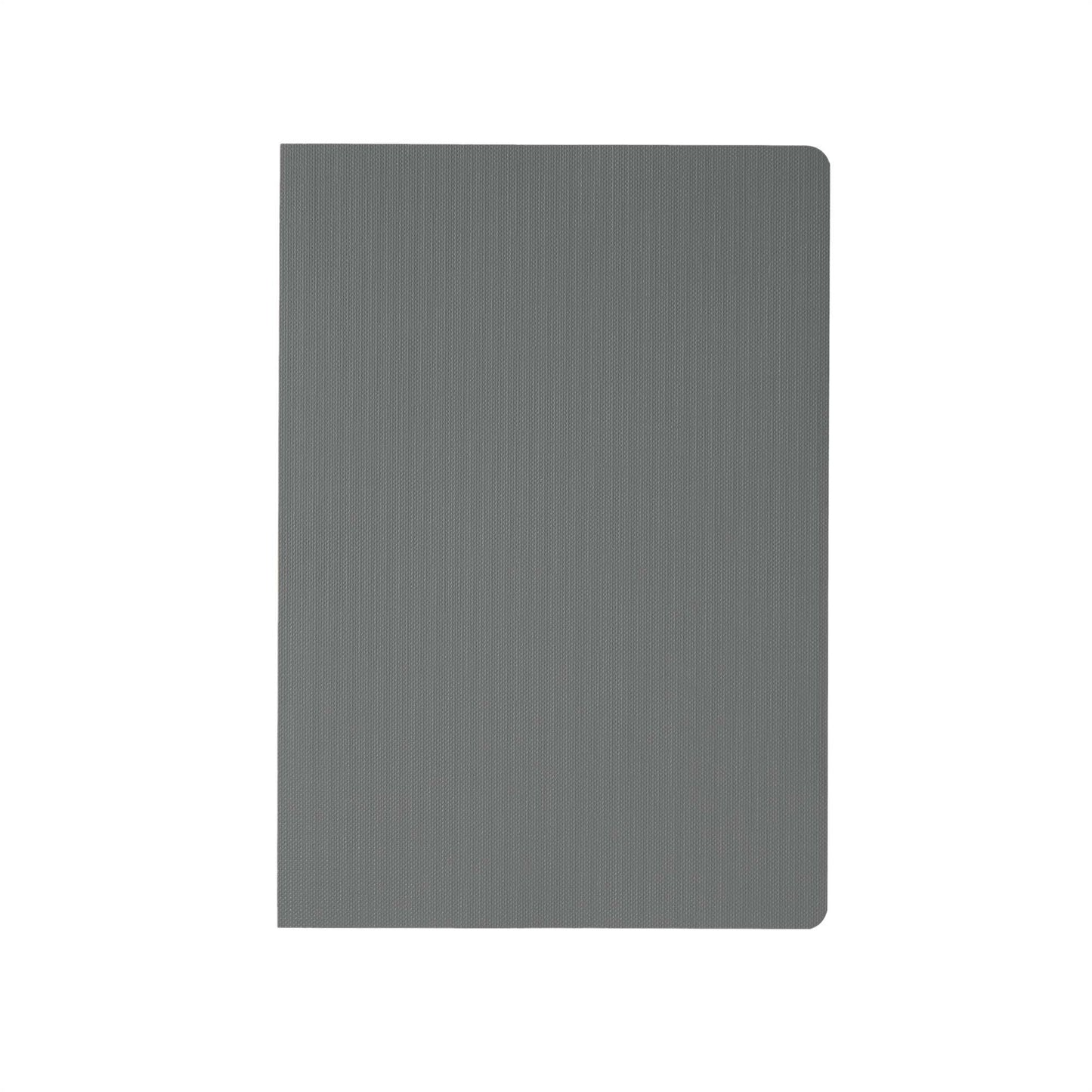 Gray Fountain pen friendly Mitsubishi Bank paper notebook front from the paper mind