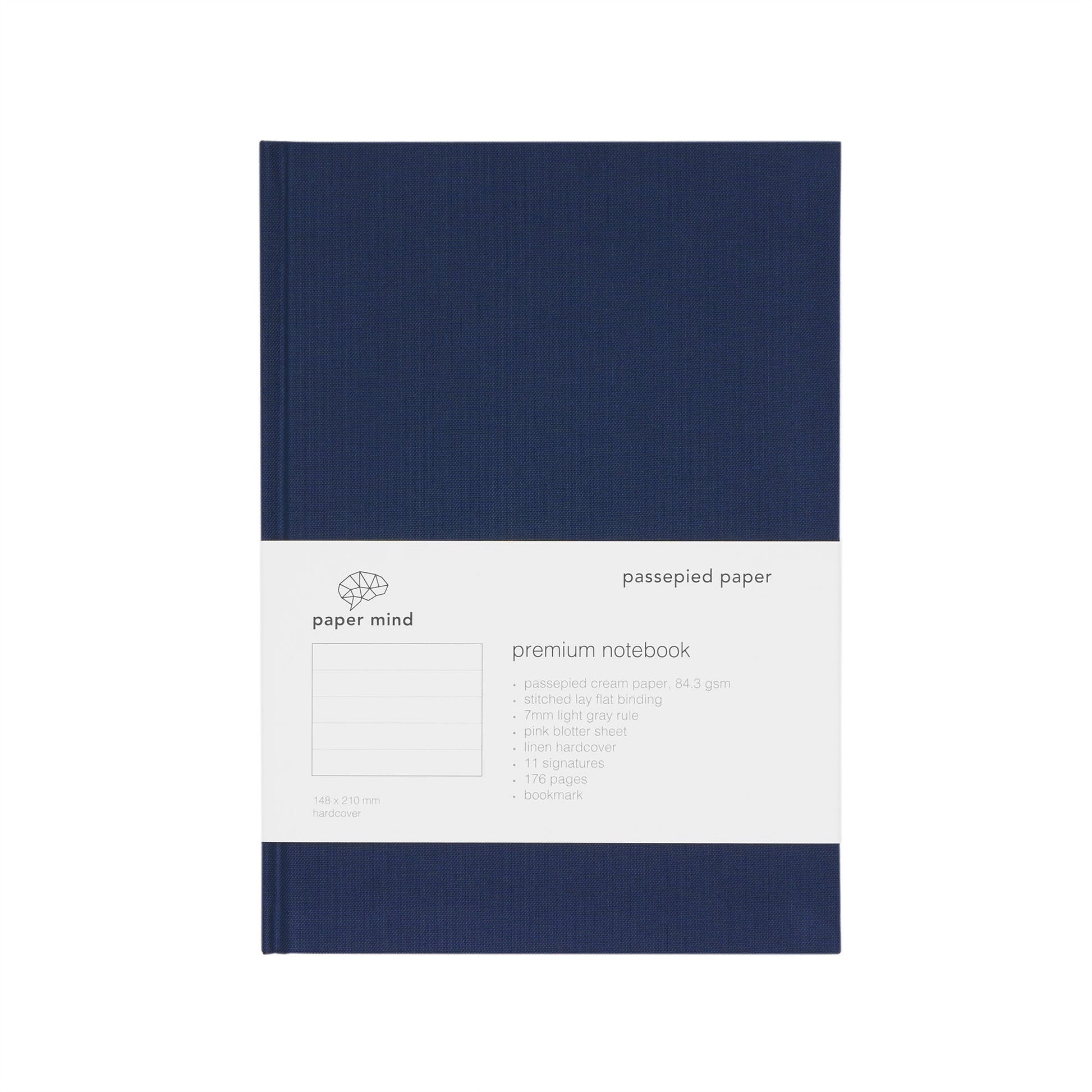 The Paper Mind Passepied Cream Hardcover Notebook A5 Ruled