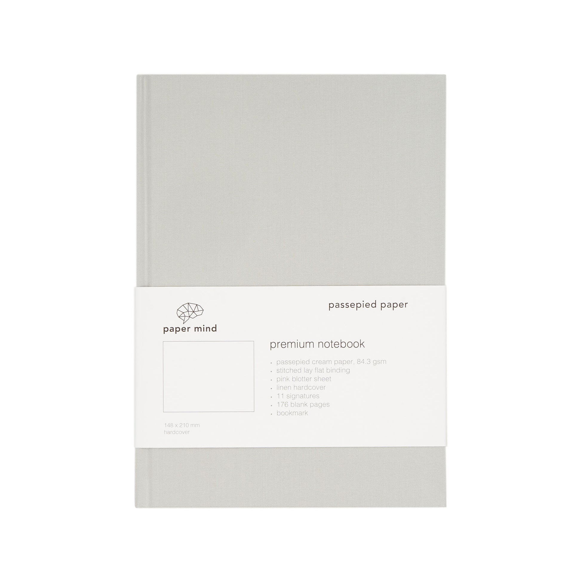 The Paper Mind Passepied Cream Hardcover Notebook A5 Blank