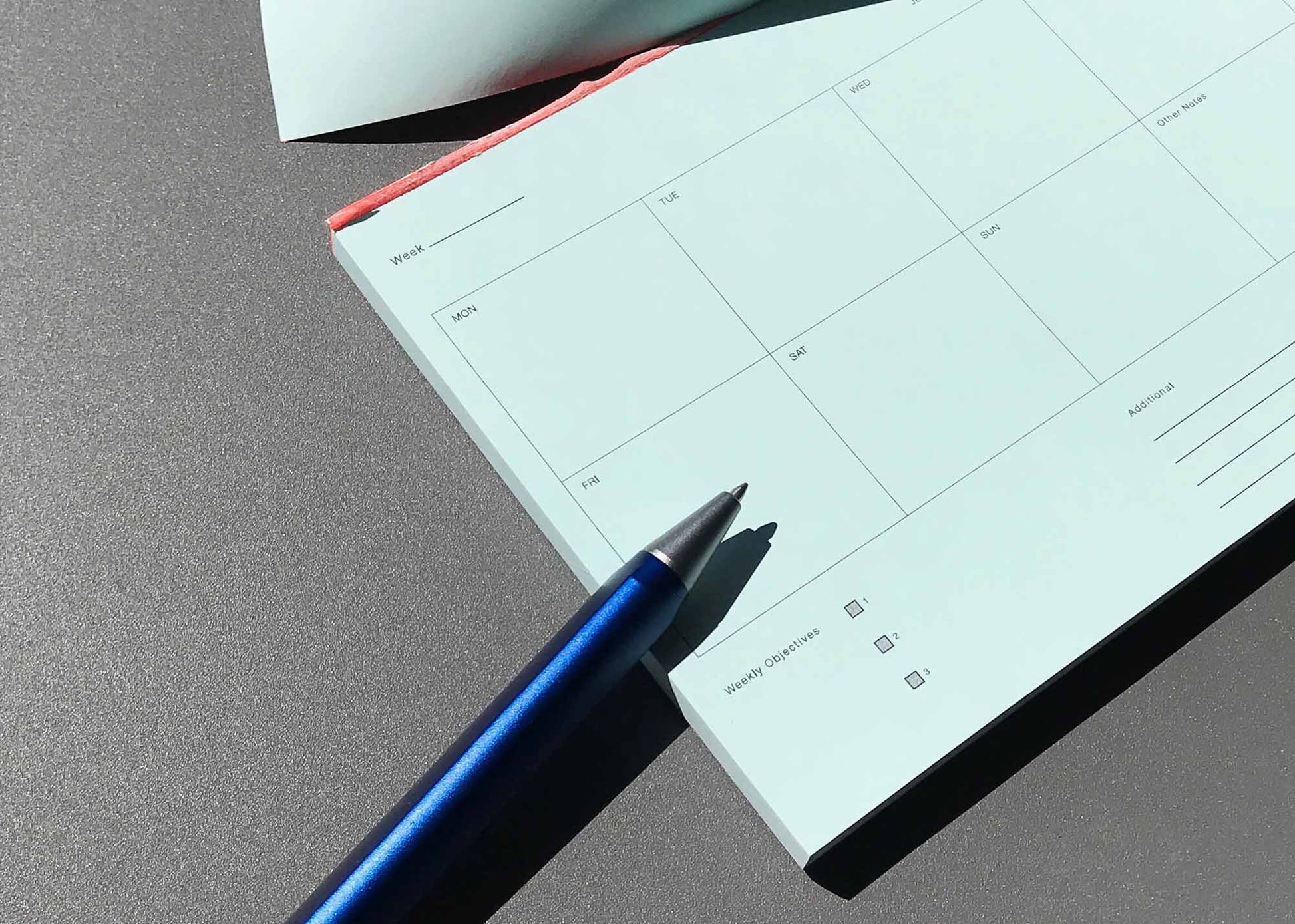 Weekly Notepad by Before Breakfast Pale Blue with pen Fountain Pen Friendly