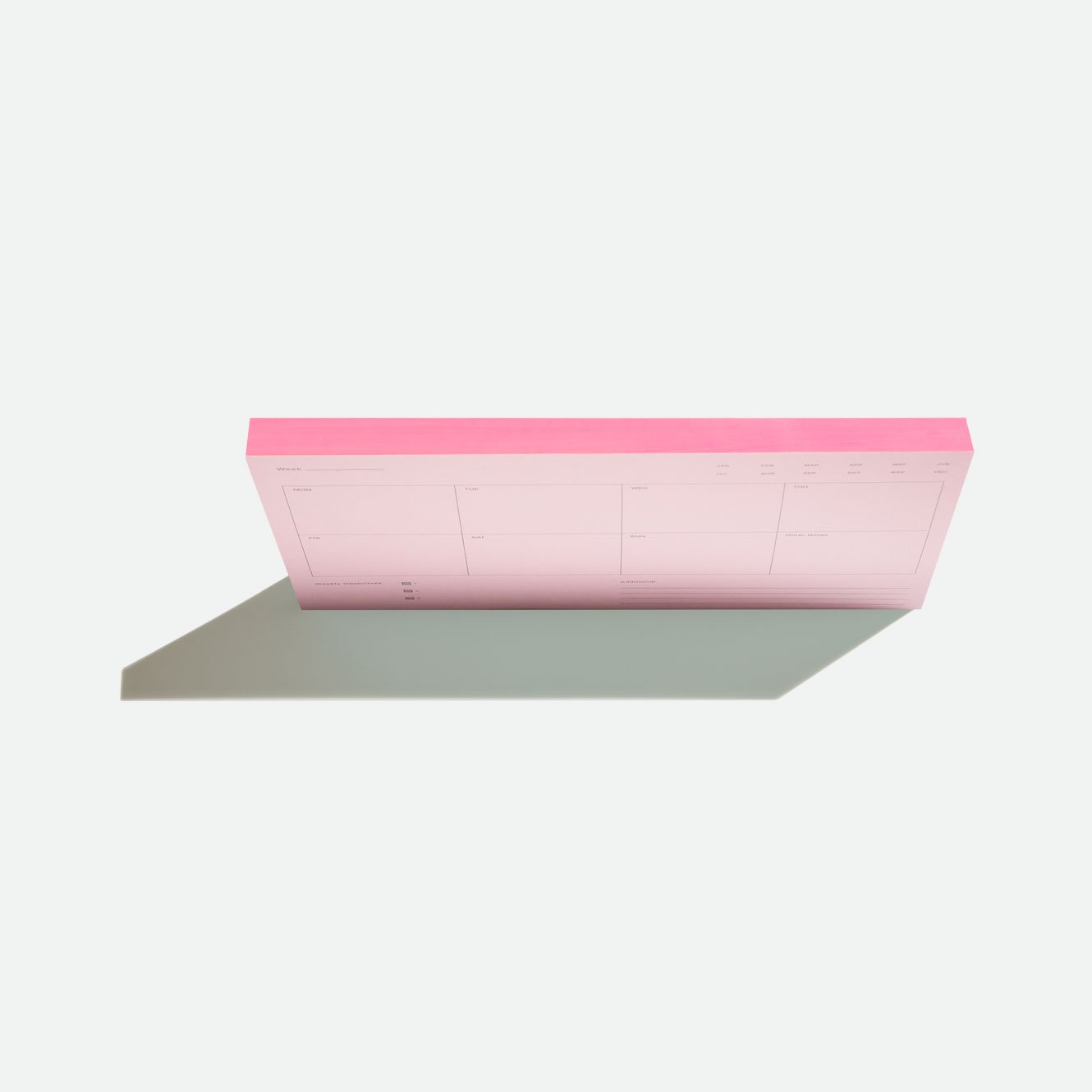 Weekly Notepad by Before Breakfast Powder Pink top Fountain Pen Friendly