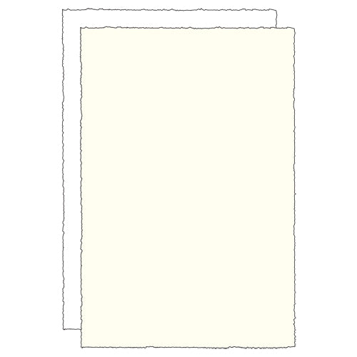 Medioevalis Deckle Edge Writing Sheet Style