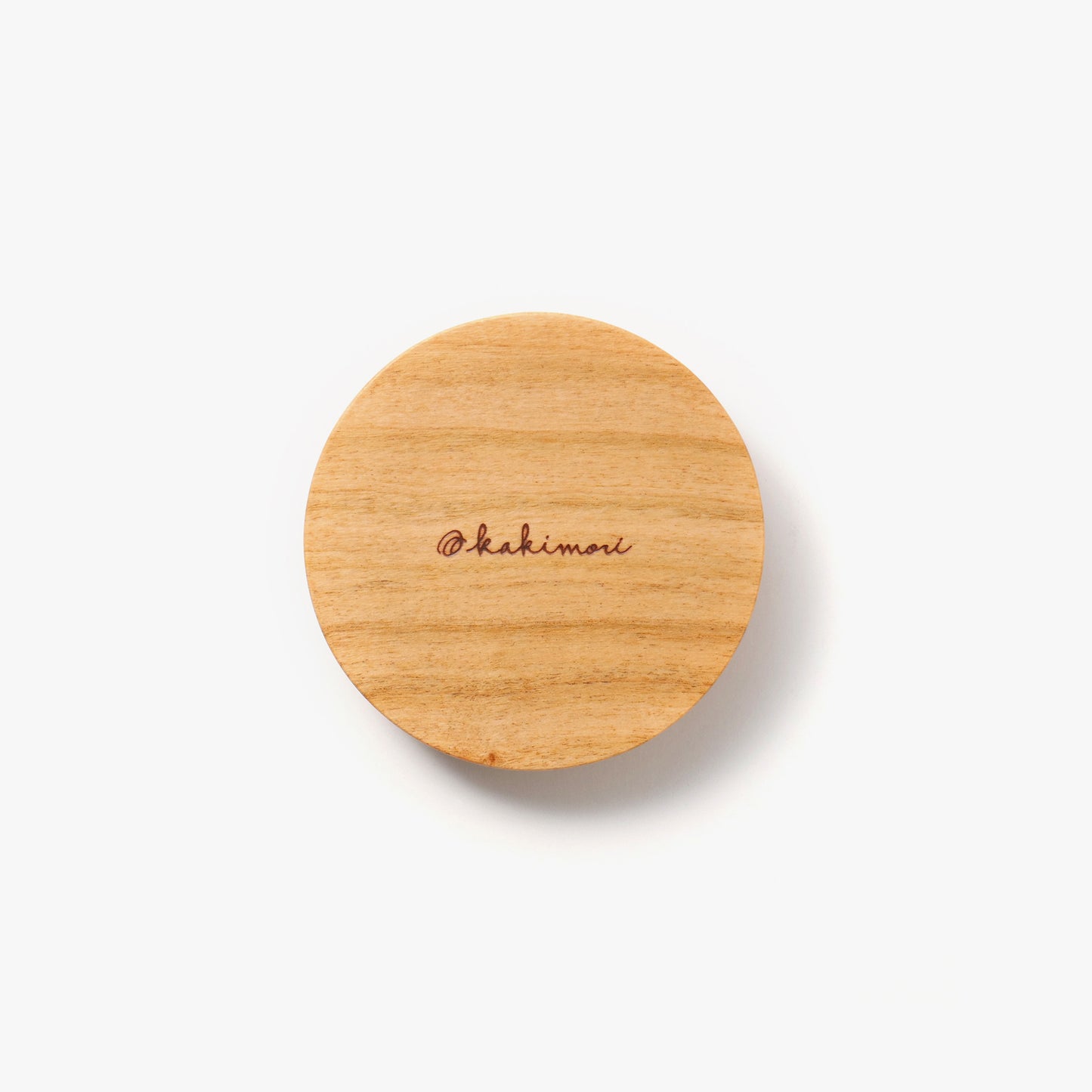Kakimori Sakura Wood Pen Rest. Dip Pen Rest made in Japan bottom with logo