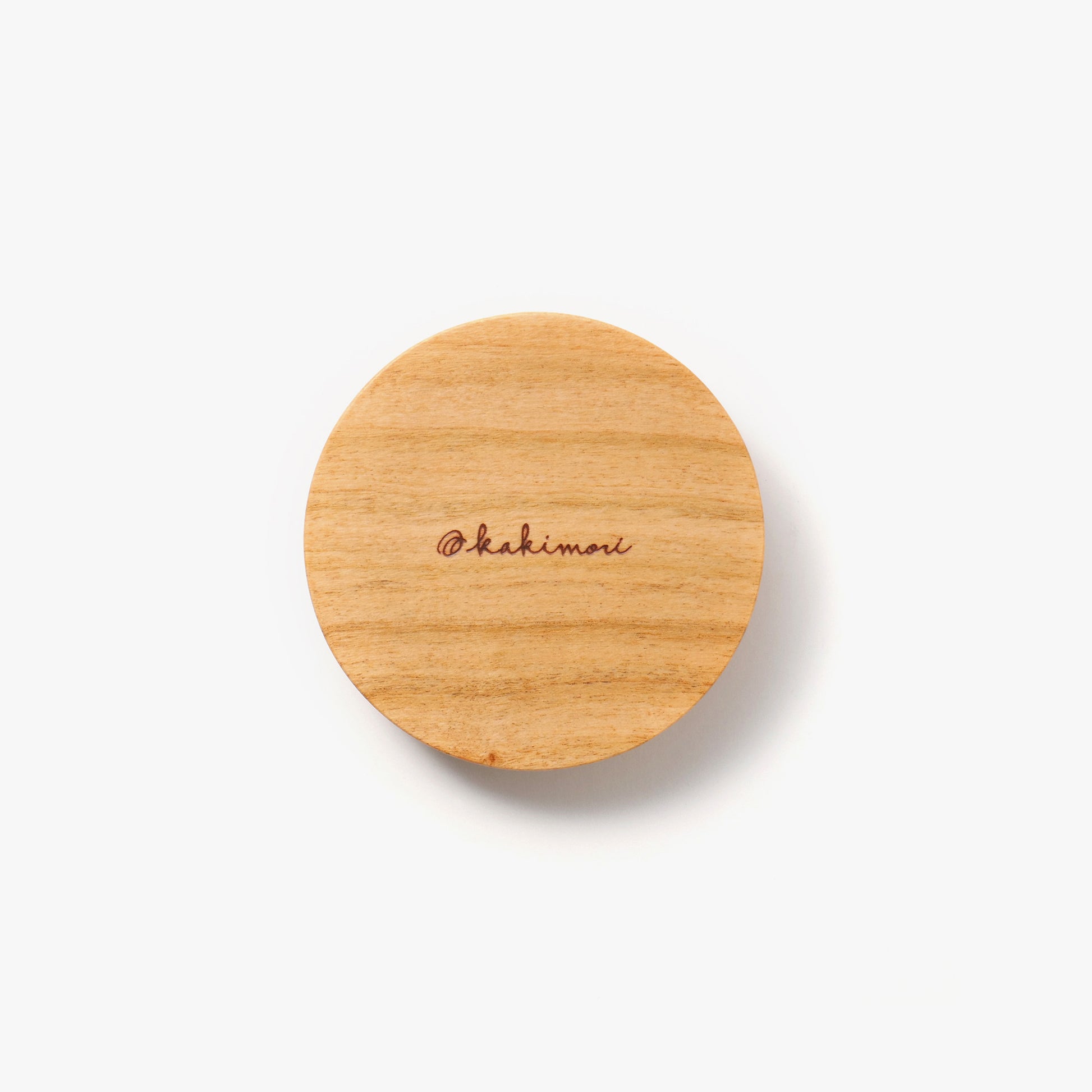 Kakimori Sakura Wood Pen Rest. Dip Pen Rest made in Japan bottom with logo